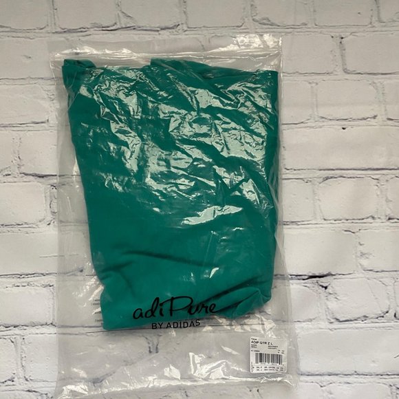 Adipure By Adidas Men's Sweatshirt Golf Green - Picture 8 of 8